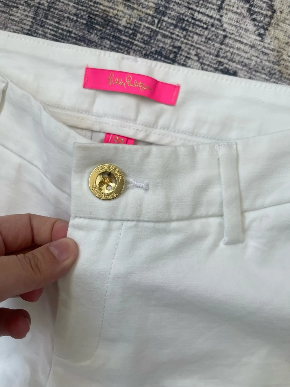 Lilly Pulitzer | Shara Resort White Mid Rise Stretch Shorts Size 00 NWT